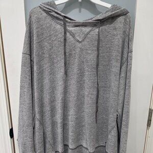 Marika Gray Lightweight Hooded Sweatshirt – Size XXL – Soft Activewear Pullover